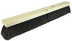 Weiler 42049 Horsehair/Tampico Medium Sweep Brushes, 36 In Hardwood Block, 3 In Trim, Bk