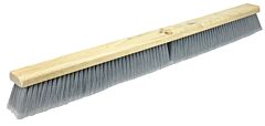 Weiler 42098 Flagged Silver Polystyrene Fine Sweep Brush, 36 In Hardwood Block, 3 In Trim L