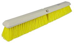 Weiler 42166 Perma-Sweep Floor Brush, 24 In Foam Block, 3 In Trim L, Yellow Polypropylene