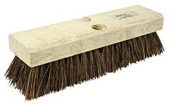 Weiler 44026 Deck Scrub Brush, 10 In Hardwood Block, 2 In Trim, Palmyra Fill