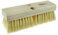 Weiler 44028 Deck Scrub Brushes, 10 In Hardwood Block, 2 In Trim, Tampico Fill