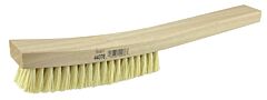 Weiler 44076 Plater'S Brush, 13 In, 4 X 18 Rows, Tampico Wire Bristle, Curved Wood Handle