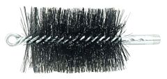 Weiler 44156 3" Double Spiral Flue Brush, .012 Steel Fill