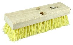Weiler 44434 Deck Scrub Brush, 10 In Hardwood Block, 2 In Trim, Polypropylene Fill