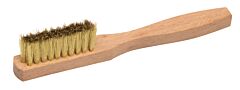 Weiler 44619 Small Hand Scratch Brushes, 6 In, 3 X 10 Rows, Brass Wire, Curved Wood Handle