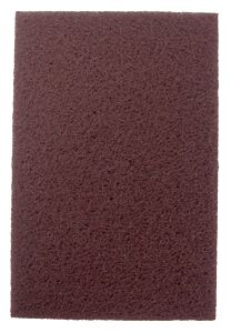 Weiler 51444 Non-Woven Hand Pad, General Purpose, 6 In X 9 In, Medium/Coarse, Brown