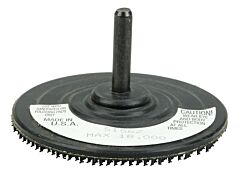 Weiler 51562 3" Back-Up Pad For Hook & Loop Surf. Cond. Disc, 1/4" S