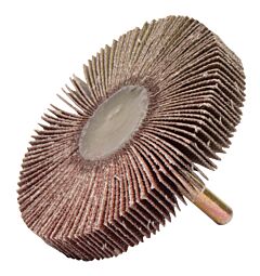 Weiler 52025 Tiger Mounted Flap Wheels, 3 In, 80 Grit, 23000 Rpm