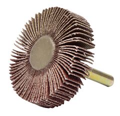 Weiler 52367 Tiger Mounted Flap Wheels, 2 In, 80 Grit, 25000 Rpm, Stem Mount