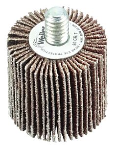 Weiler 52603 Tiger® Mounted Flap Wheels, 1 In, 80 Grit, 30,000 Rpm