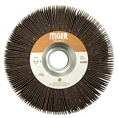 Weiler 53286 Tiger® Unmounted Flap Wheels, 6 In, 60 Grit, 6,000 Rpm