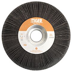 Weiler 53287 Tiger® Unmounted Flap Wheels, 6 In, 80 Grit, 6,000 Rpm