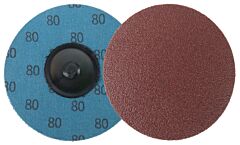 Weiler 60135 Plastic Button Style Blending Discs, Aluminum Oxide, 3 In Dia., 80 Grit