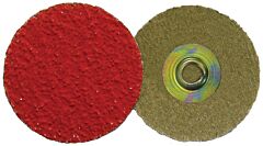 Weiler 60155 Metal Hub Style Blending Discs, Ceramic, 3 In Dia., 36 Grit