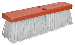Weiler 70210 Street Brooms, 14 In Hardwood Block, 4 In Trim, White Polypropylene Fill
