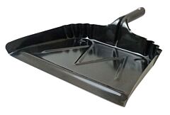 Weiler 71079 Dust Pan, 16 In W X 15 In L, 20 Gauge Steel, Black