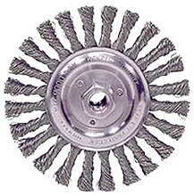 Weiler 08775 Roughneck® Stringer Bead Wheel, 6 In Dia, 5/8-1/2 Arbor, .023 Steel Wire