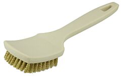 Weiler 99593 Tire Cleaning Brushes, 8 1/2 In Foam Block, 5/8 In Trim L, Brass