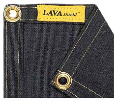 Weldas 50-2472-8X12 Lavashield Welding Blanket 24 Oz. 8' X 12' Black Glass, Black, 1/Each
