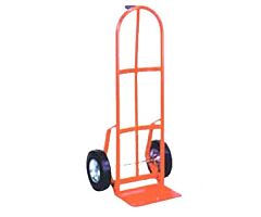 Wesco 126R Series 126 Industrial Hand Truck, 8" Moldon Rubber Wheels, 800 Lb. Capacity