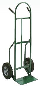 Wesco 184269 Series 656 Greenline Hand Truck, 10" Solid Rubber Wheels, 500 Lb. Capacity