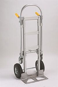 Wesco Sptn-Jr-T18-Sr Spartan Jr. Economy Aluminum 2 In 1 Truck, 2 Wheel - 500 Lb./4 Wheel 1000 Lb. Capacity
