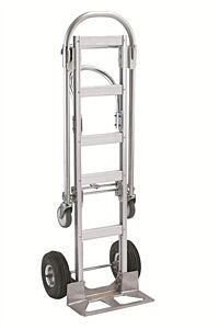 Wesco Sptn-Sr-T18-Pe Spartan Sr. Economy Aluminum 2 In 1 Truck, 2 Wheel - 500 Lb./4 Wheel 1000 Lb. Capacity