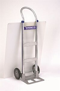 Wesco 410-T14-R Series 410 Cobra-Lite Aluminum Hand Truck, 8" Moldon Rubber Wheels, 600 Lb. Capacity
