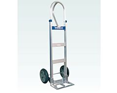 Wesco 470-T18-R3 Series 470 Cobra-Lite Aluminum Hand Truck, 8" Moldon Rubber Wheels, 600 Lb. Capacity