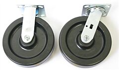 Wesco Pr-8 Phenolic Caster Option For Aluminum Platform Truck, 3000 Lb. Capacity