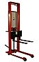 Wesco Sfl-56-30S Straddle Hydraulic Fork Stacker, 1000 Lb. Capacity