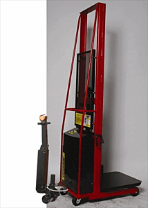 Wesco Pespl-80-3032-Pd Large Platform Powered Stacker W/ Power Drive System, 1000 Lb. Capacity