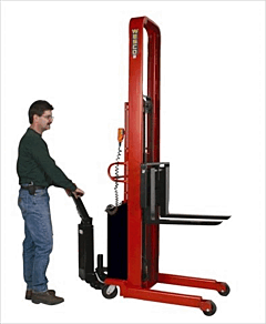 Wesco Psfl-86-30-30S-Pd Powered Fork Stacker W/ Power Drive System, 1500 Lb. Capacity
