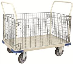 Wesco 270461 Heavy Duty Wire Caged Platform Truck, 1100 Lb. Capacity
