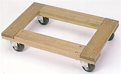 Wesco 272069 Flush Open Deck Wood Dolly, 1200 Lb. Capacity