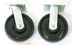 Wesco 272192 8" Polyolefin Casters For Steel Platform Truck, 2500 Lb. Capacity