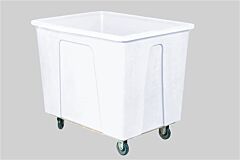 Wesco 124427Wh White Plastic Box Truck, 450 Lb. Capacity