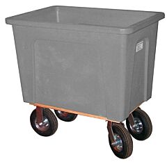 Wesco 124433Gy Grey Plastic Box Truck, 550 Lb. Capacity