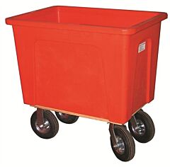 Wesco 224433Rd Red Plastic Box Truck, 600 Lb. Capacity