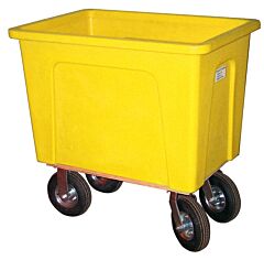 Wesco 224433Yl Yellow Plastic Box Truck, 450 Lb. Capacity