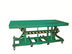 Wesco Stn-3605-5F Lexco Long-Deck Foot-Operated Hydraulic Lift Table, 5000 Lb. Capacity