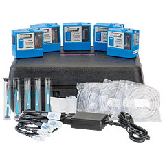 Sensidyne 801863-171Zkit5 Kit, Sensidyne Bdxii 5 Pack Kit W/Zefon 5 Station Charger, Nimh, 1/Each