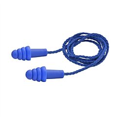 Elvex Ep-411 Reusable Corded (Woven Nylon Cord) Ear Plug, 100Pr/Bx, Nsn# 6515-01-492-0458, Snr 34, Nrr 27