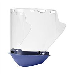 Elvex Fs-18L-Cp Clear Shield W/Chin Protector, 10" X 18.5" X .078", Molded Cylinder Lexan Pc