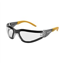 Elvex Gg-15C-Af Eva Foam Lined Spectacle, Clear Af/Pc Lens, Black/Yellow Temples