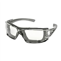 Elvex Gg-16C-Af Eva Foam Lined Spectacle, Clear Af/Pc Lens, Grey Translucent Temples