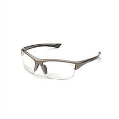Elvex Rx-350C-3.0 Bifocal Safety Glasses, Clear Af/Pc Lens, +3.0, Glossy Metallic Bronze Frame