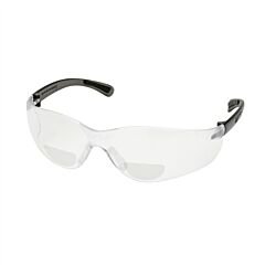 Elvex Rx-450C-2.0 Bifocal Safety Glasses, Clear Hc/Pc Lens, +2.0, Translucent Grey Temple W/Black Tips