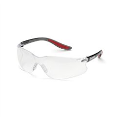 Elvex Sg-14C-Af Safety Glasses, Clear Af/Pc Lens, Black Temples/Red Tips