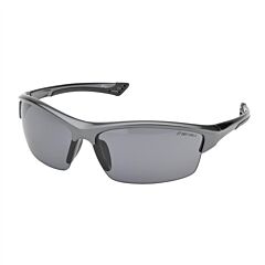 Elvex Sg-350G Safety Glasses, Grey Hc/Pc Lens, Glossy Gunmetal-Grey Frame